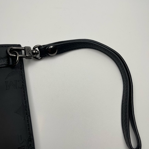 MCM Studded Leather Phone/Card Pouch - Black - Preowned - Picture 4 of 7